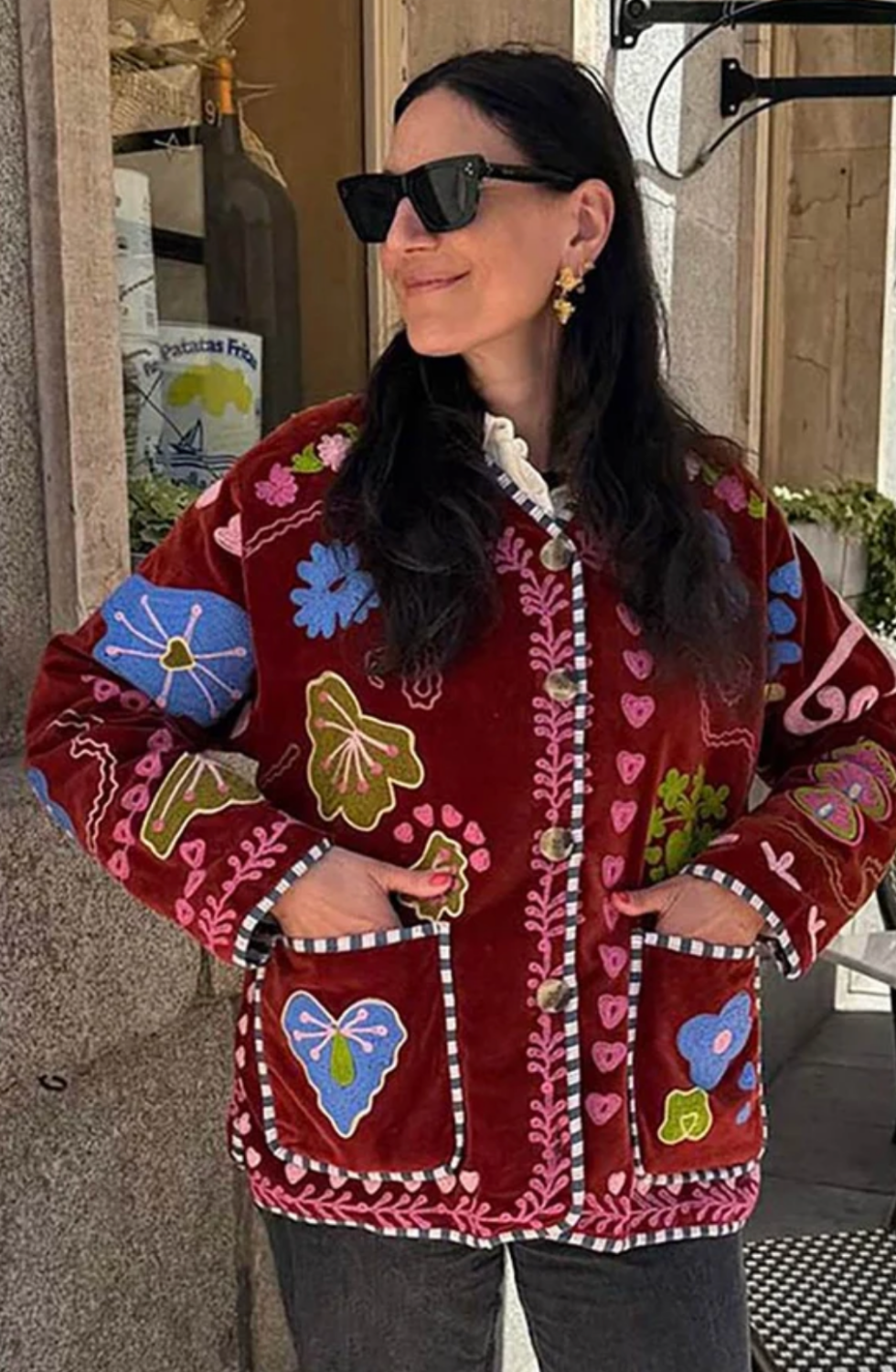 Sissel Edelbo - Maggie jacket Velvet Burgundy