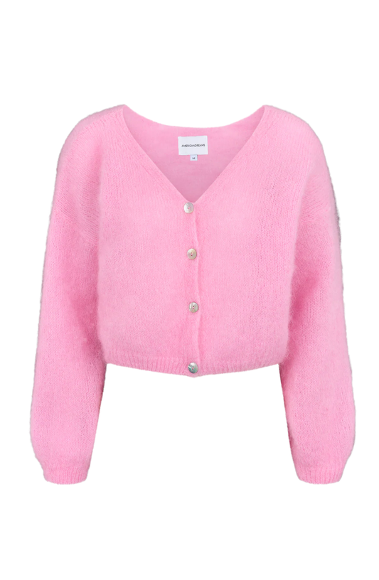 Cornelia Cropped Cardigan - Soft Berry