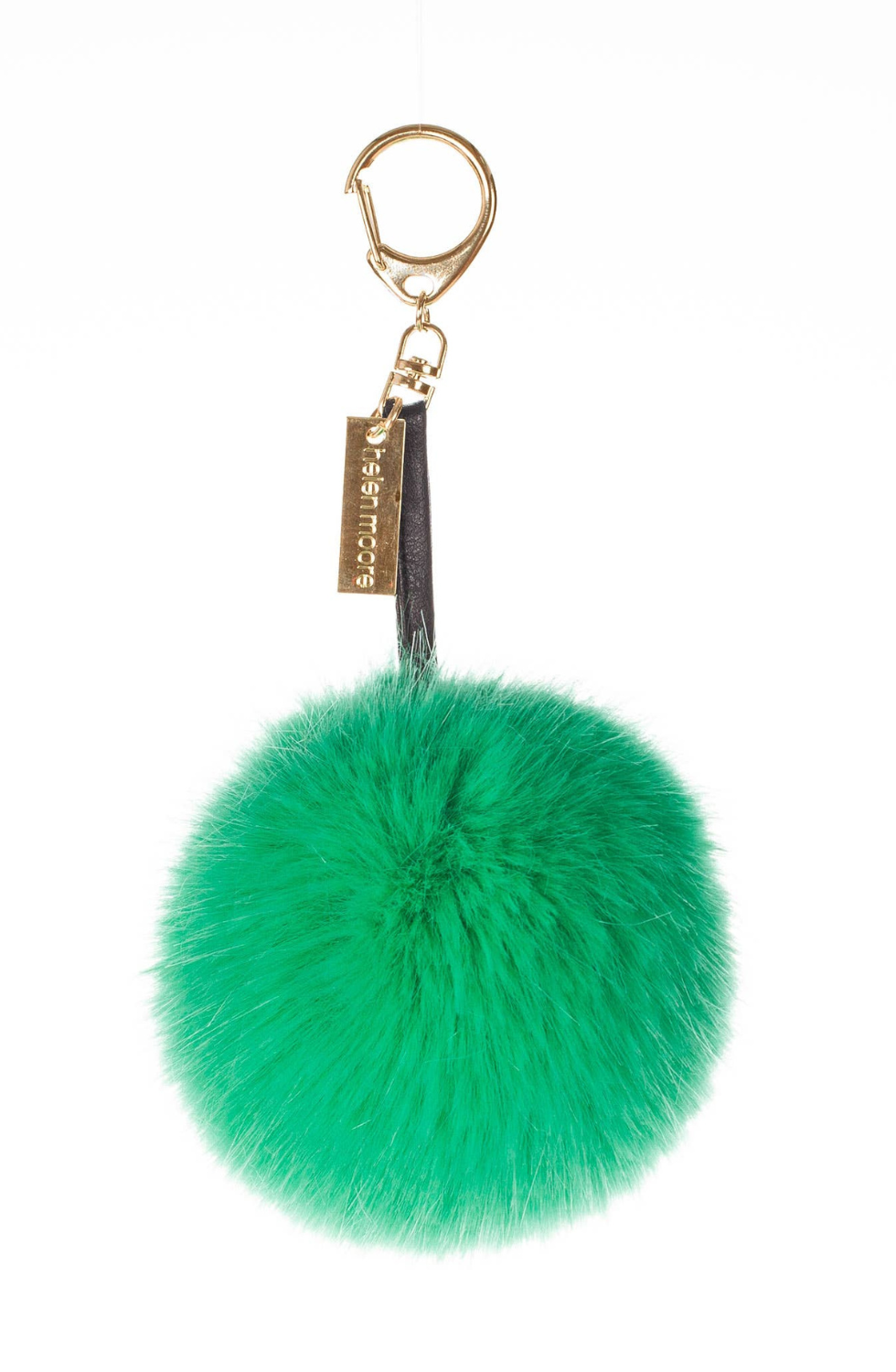 Pom Pom Luxury Keyring Bag Charm: Apple