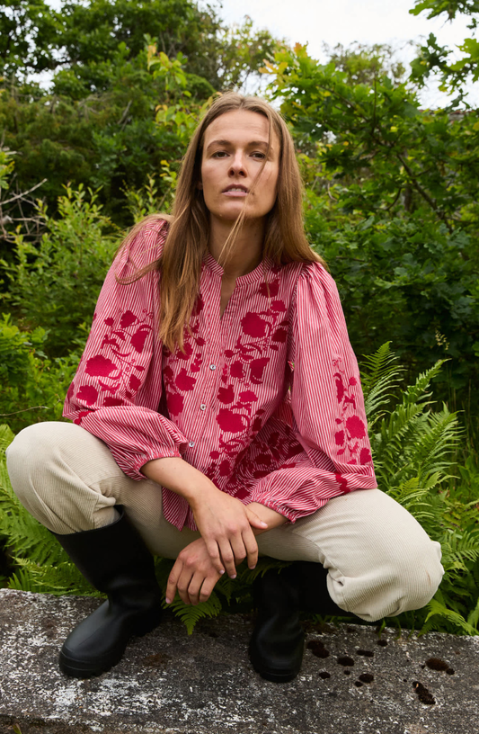 Sissel Edelbo - Juliane Top Red Stripes